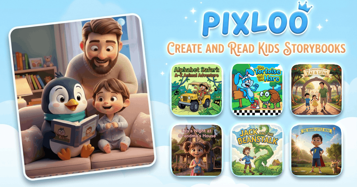 Pixloo - Storybooks | Create Personalized Children's Stories
